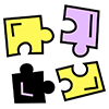Icon of puzzle pieces, symbolizing problem-solving and collaboration